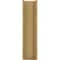 Ekena Millwork 8-in W x 24-in D x 32-in H Funston Slat Rough Cedar Woodgrain TimberThane Outlooker, Primed Tan OUTUR080X24X32FST24RCPR - alternate 6